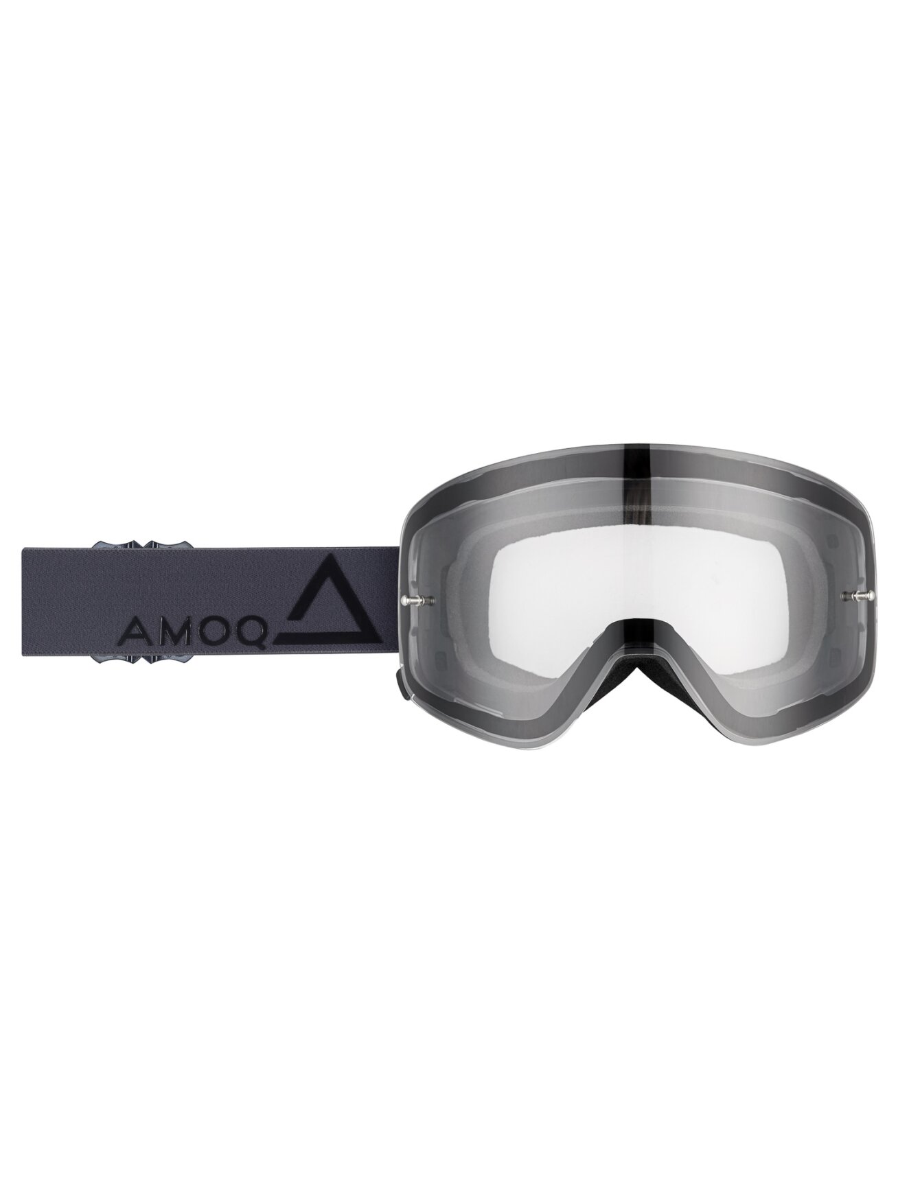 AMOQ MX Goggles Vision Magnetic Dark Grey-Black - Clear