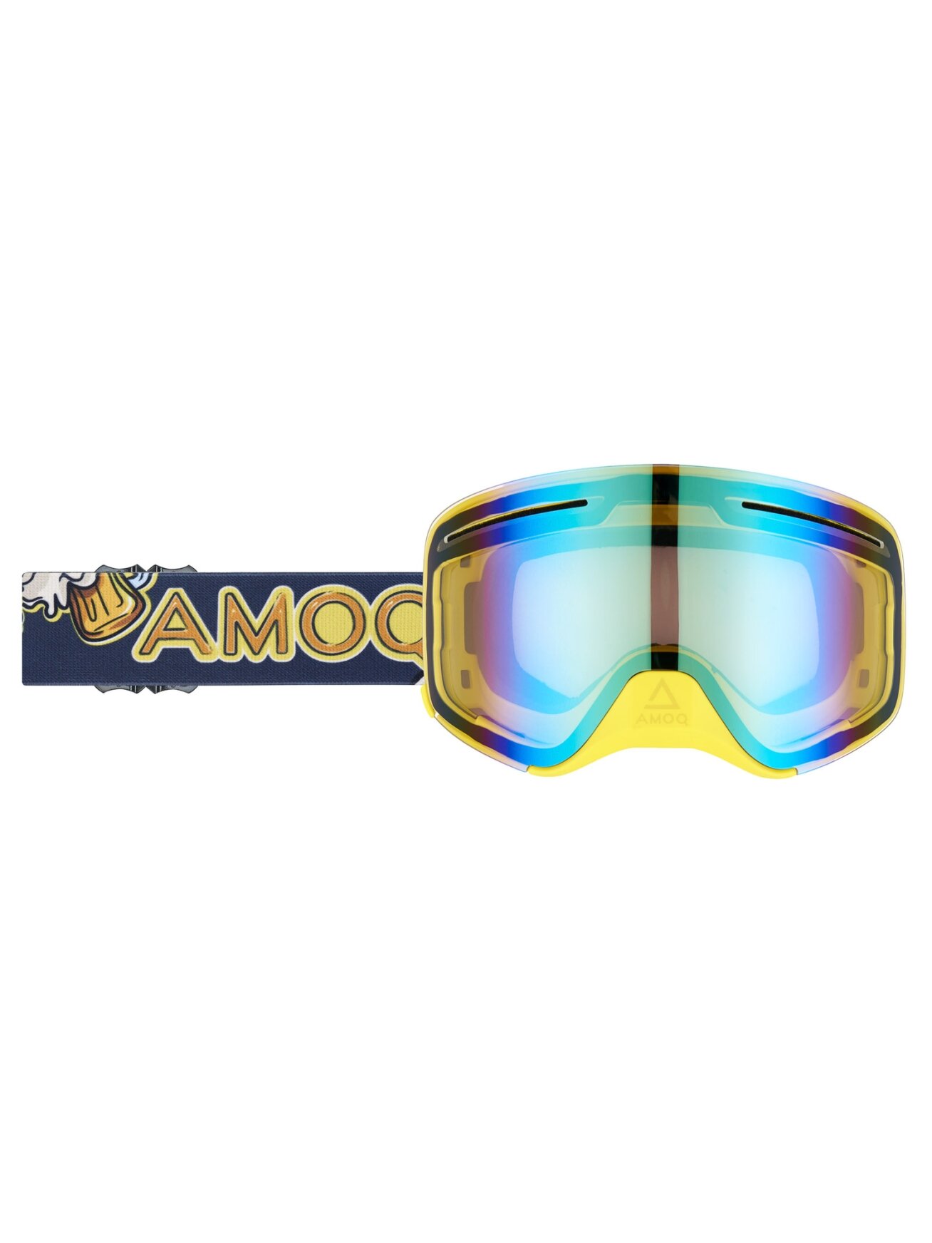 AMOQ Vision Vent+ Magnetic Goggles Beer - Gold Mirror