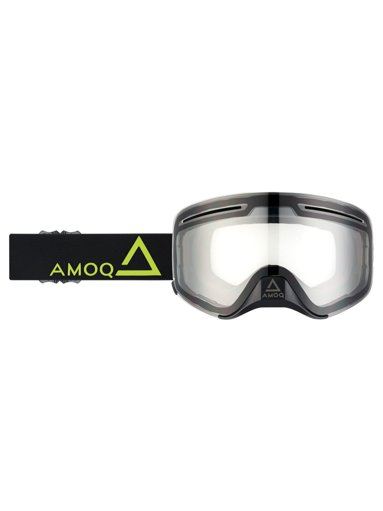 AMOQ Vision Vent+ Magnetic Goggles Black-HiVis - Clear AMOQ Vision Vent+ Magnetic Goggles Black-HiVis - Clear
