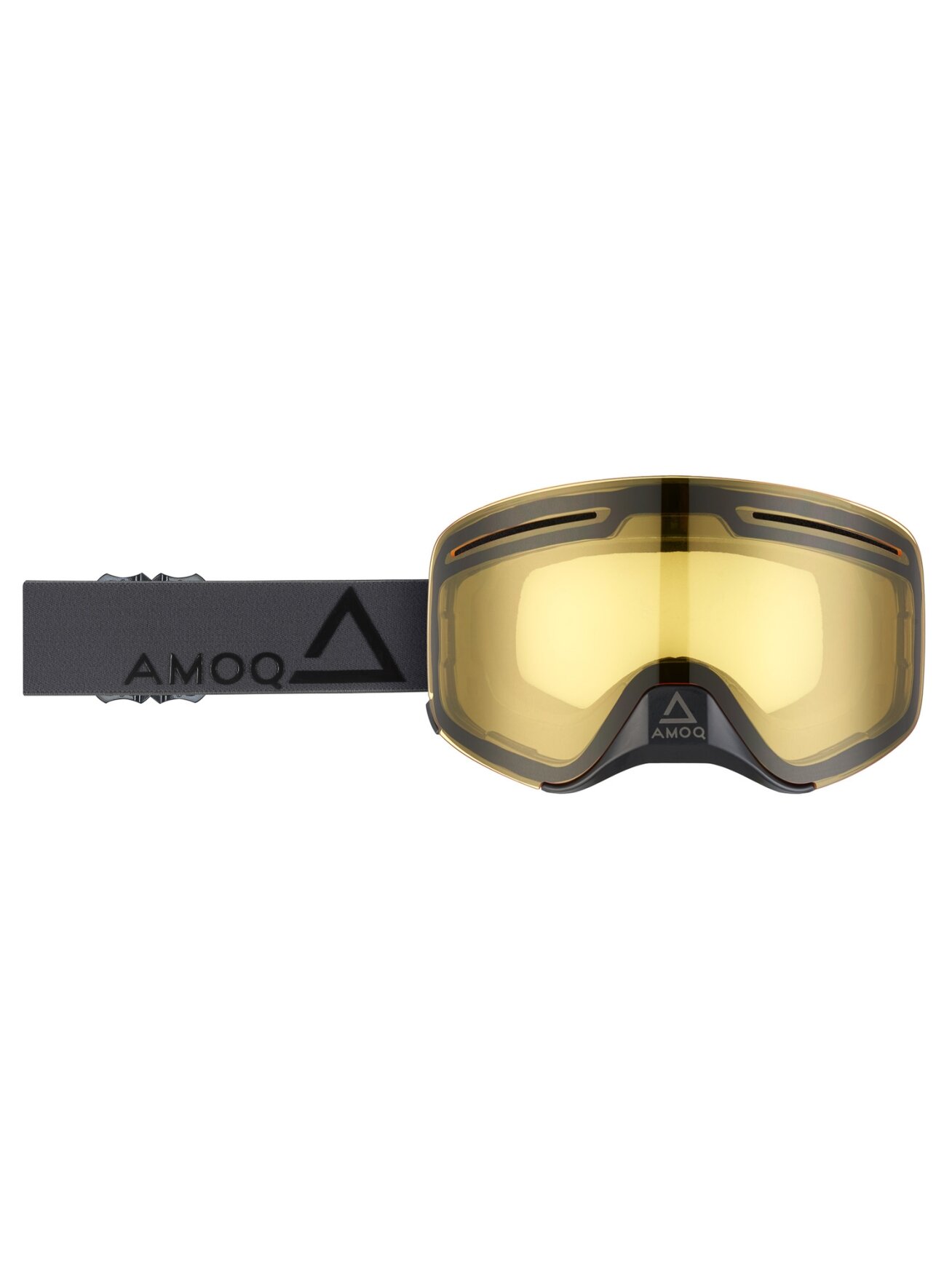AMOQ Vision Vent+ Magnetic Goggles Dark Grey-Black - Yellow