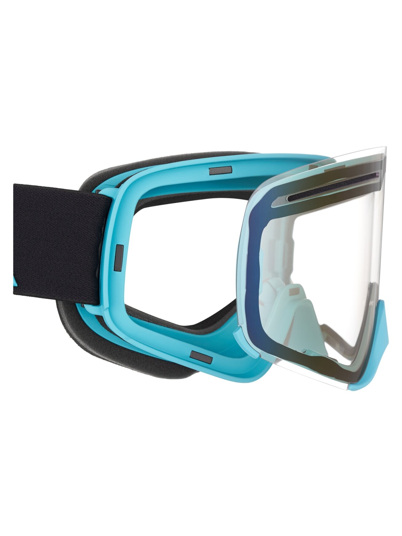 AMOQ Vision Vent+ Magnetic Goggles Black-Turqoise - Blue Mirror 1 AMOQ Vision Vent+ Magnetic Goggles Black-Turqoise - Blue Mirror 1
