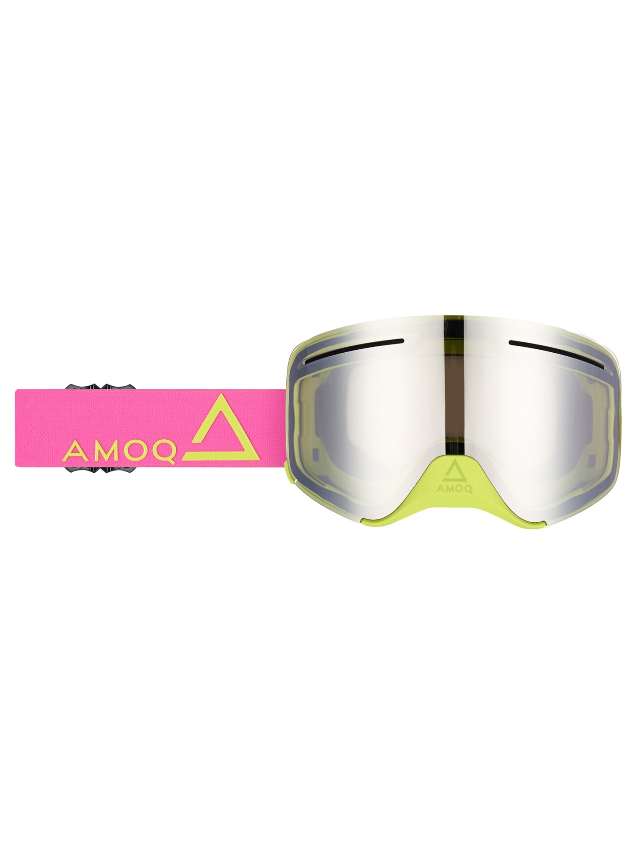 AMOQ Vision Vent+ Magnetic Goggles Pink-HiVis - Silver Mirror AMOQ Vision Vent+ Magnetic Goggles Pink-HiVis - Silver Mirror