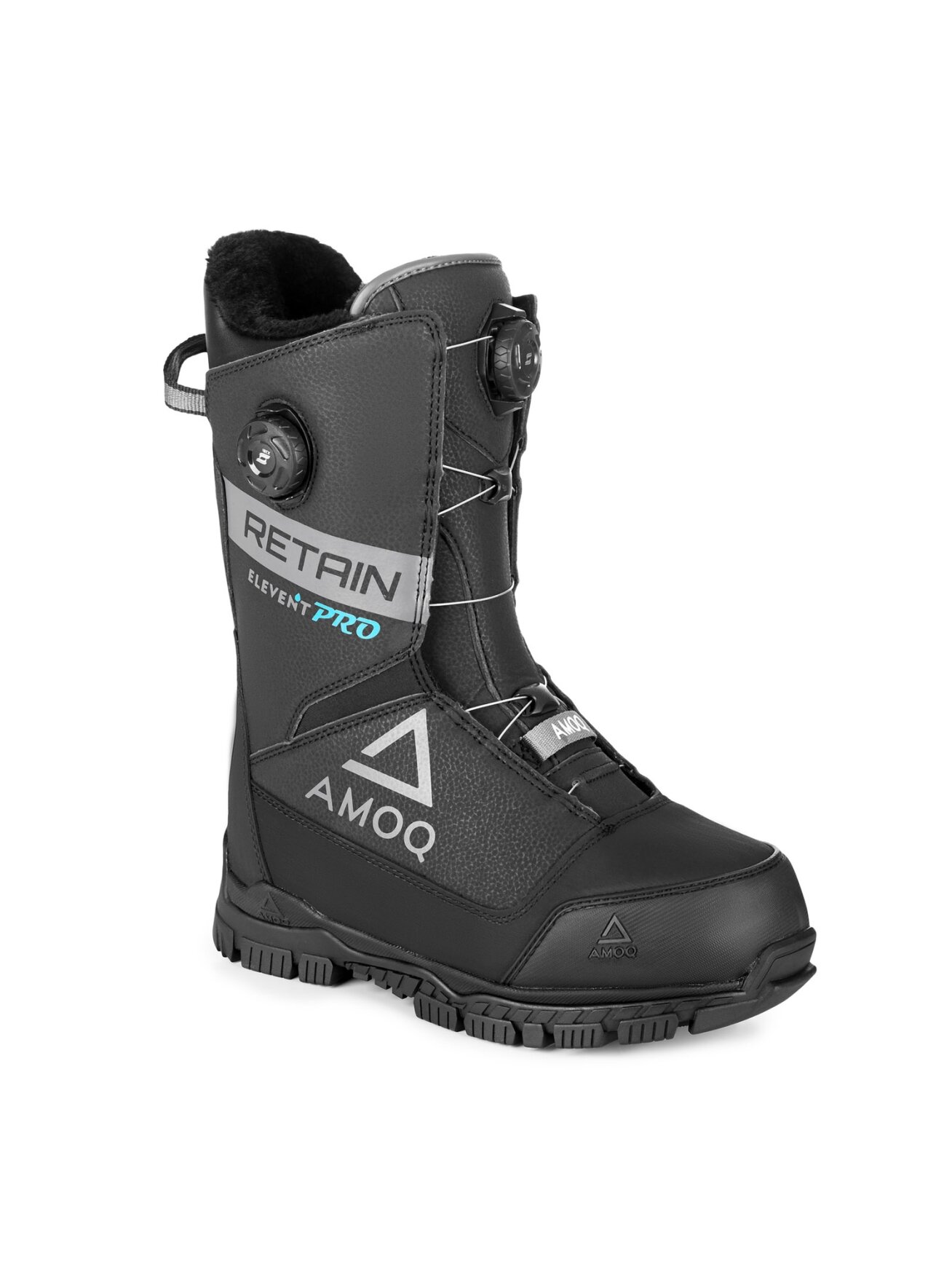 AMOQ Retain Dual Opti-Fit lacing Boots Black/Grey 1 AMOQ Retain Dual Opti-Fit lacing Boots Black/Grey 1