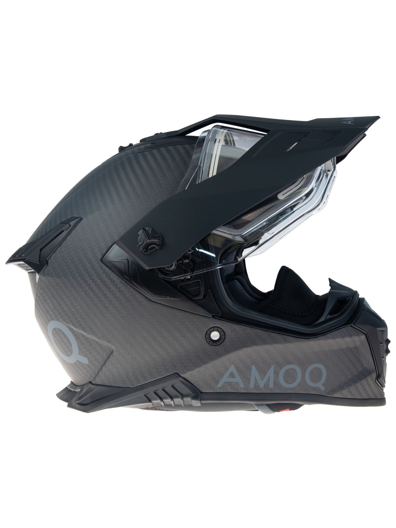 AMOQ Recoil Electric visor Carbon ADV helmet Blackout