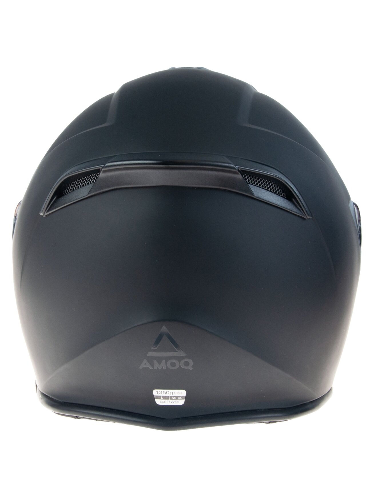 AMOQ Cluster double visor Jet Helmet Blackout 3