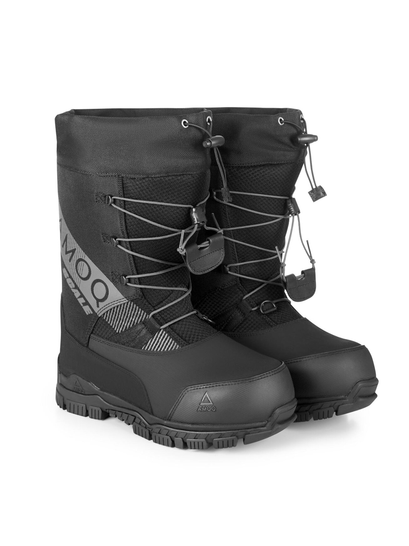 AMOQ Scale Speed Lace Boots Black/Grey AMOQ Scale Speed Lace Boots Black/Grey