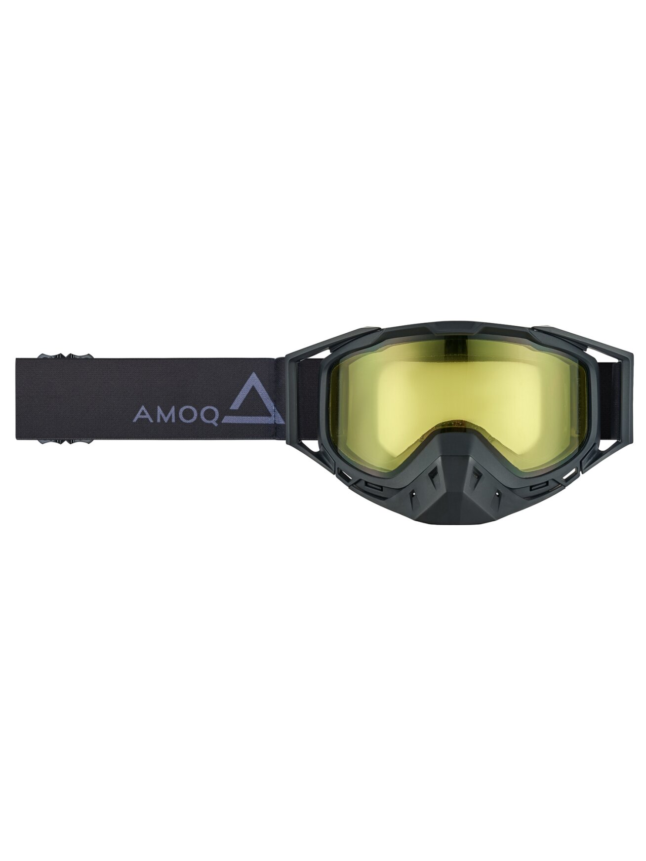 AMOQ Youth Snow Goggles Black-Grey yellow lens