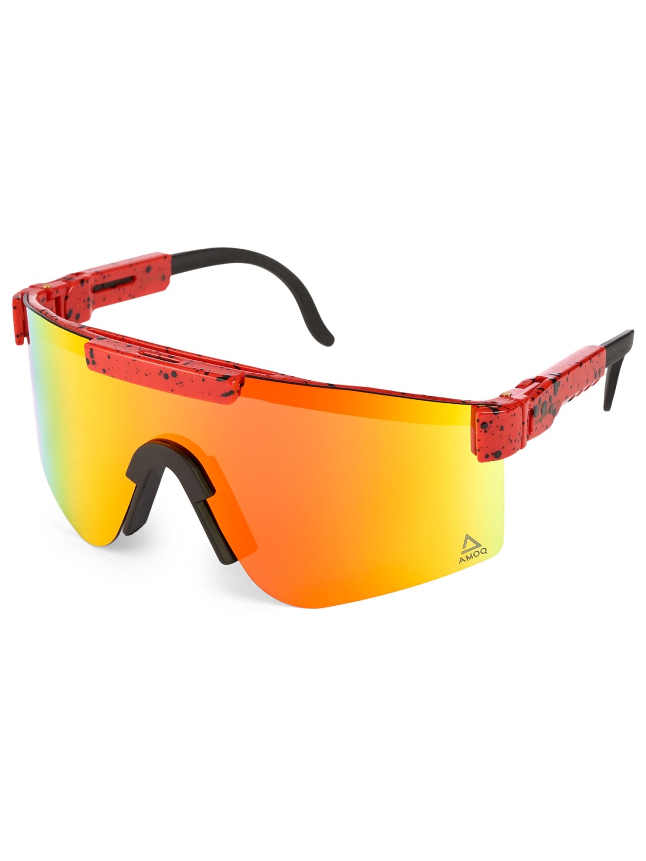 AMOQ Comet Sunglasses Red Splash - Red Mirror