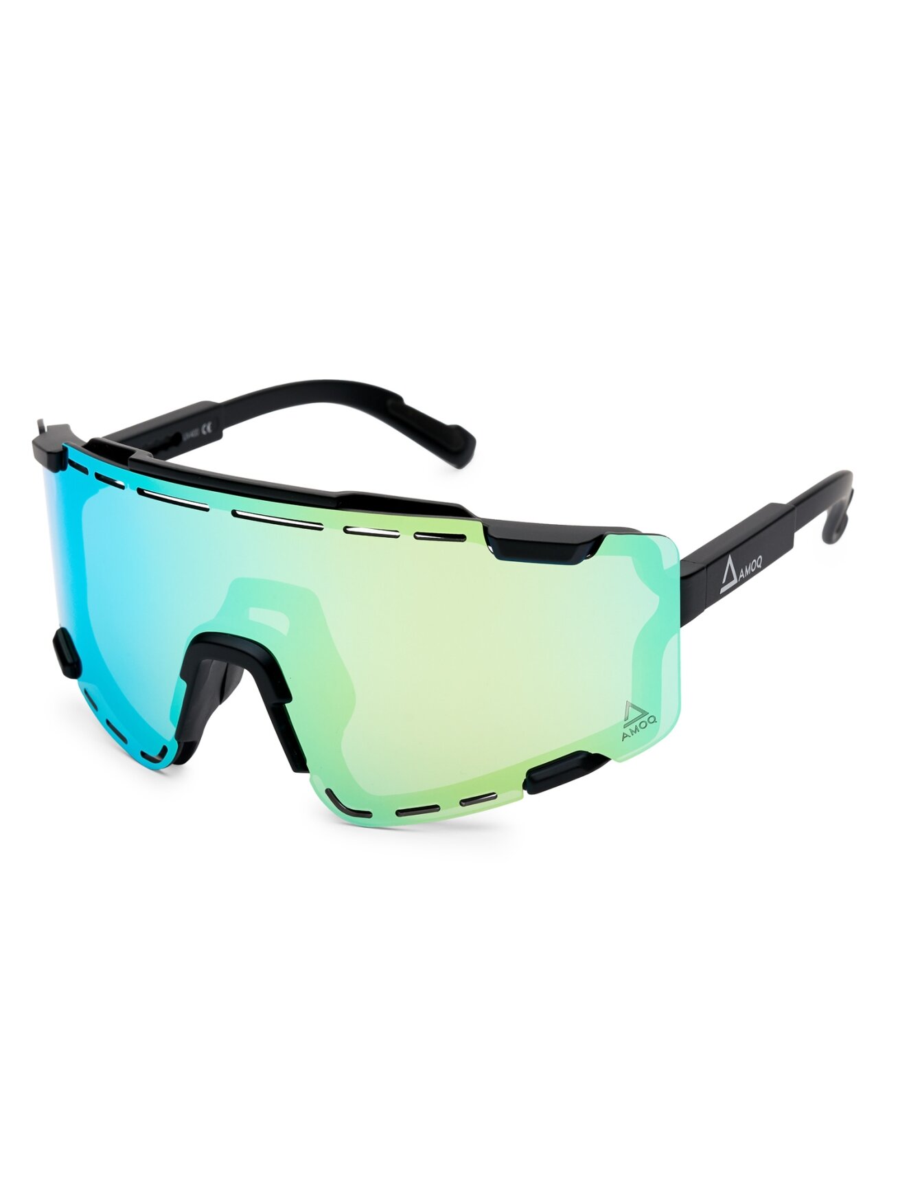 AMOQ Align Performance Sunglasses Black - Yellow Mirror