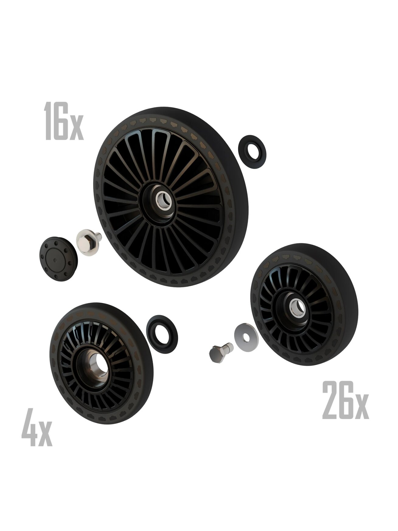 Camso S-Kit - Complete Camso X4S wheels kit Camso S-Kit - Complete Camso X4S wheels kit