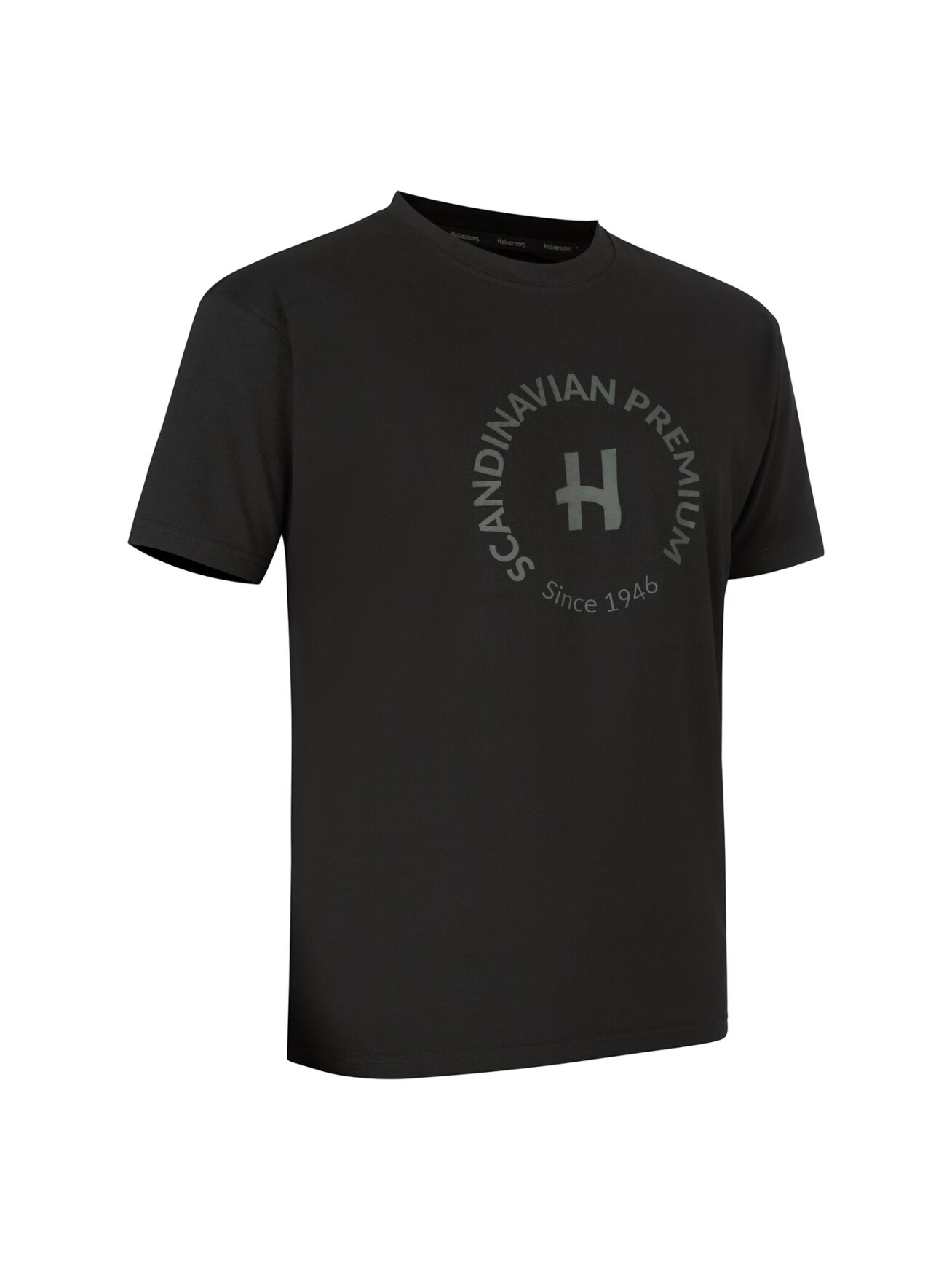 Halvarssons T-shirt H Tee Black Halvarssons T-shirt H Tee Black