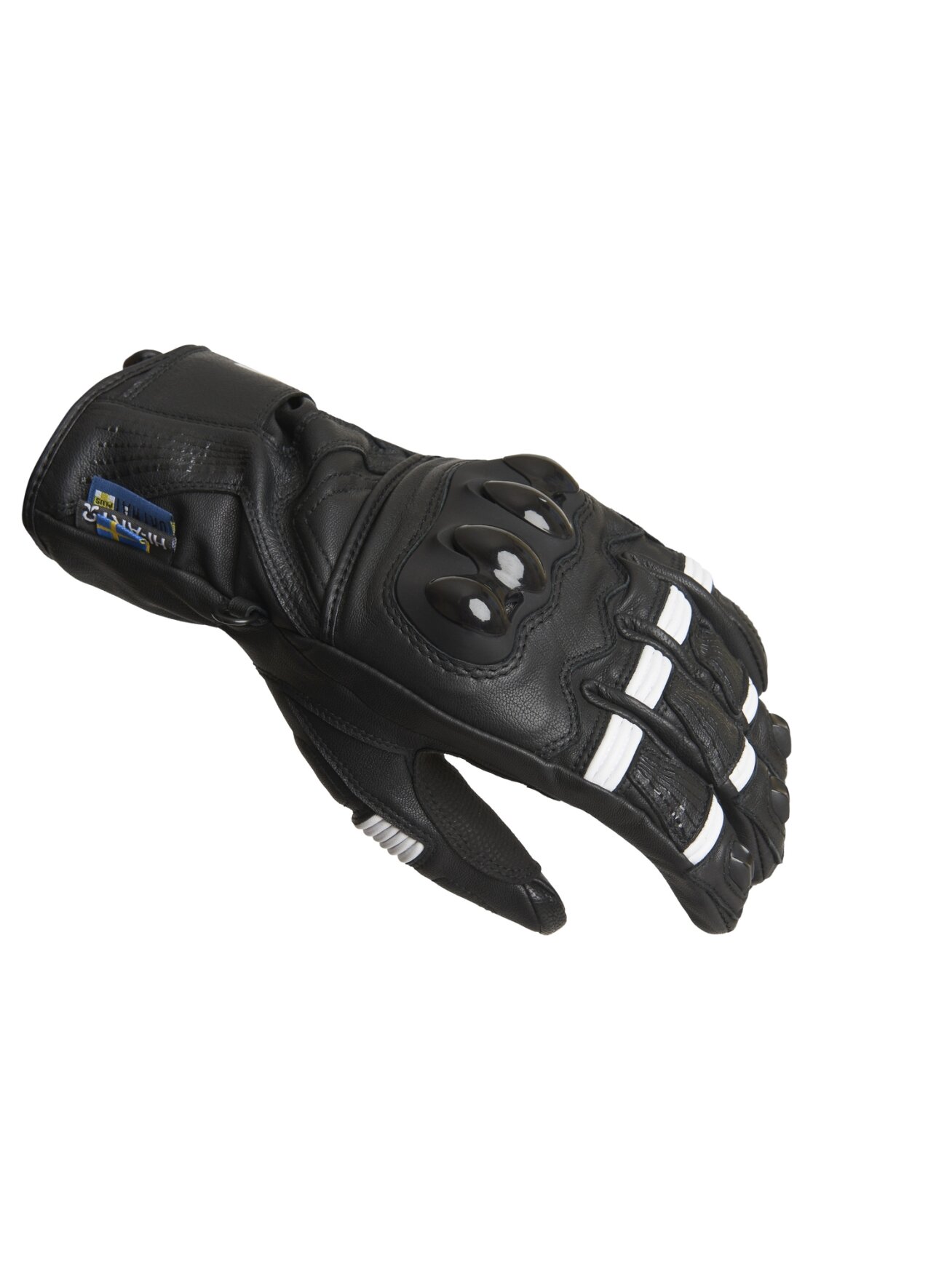 Lindstrands Glove Backa Black/white