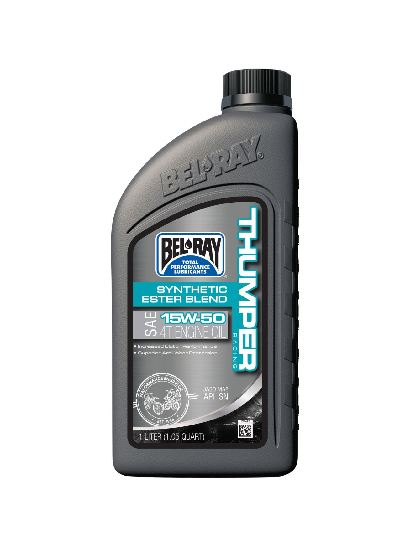 Bel-Ray Thumper Racing Synthetic Ester Blend 4T 15W-50 1L Bel-Ray Thumper Racing Synthetic Ester Blend 4T 15W-50 1L