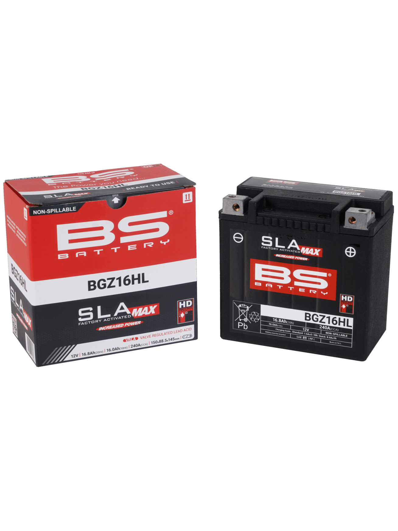 BS Battery BGZ16HL (FA) SLA MAX - Sealed & Activated 1