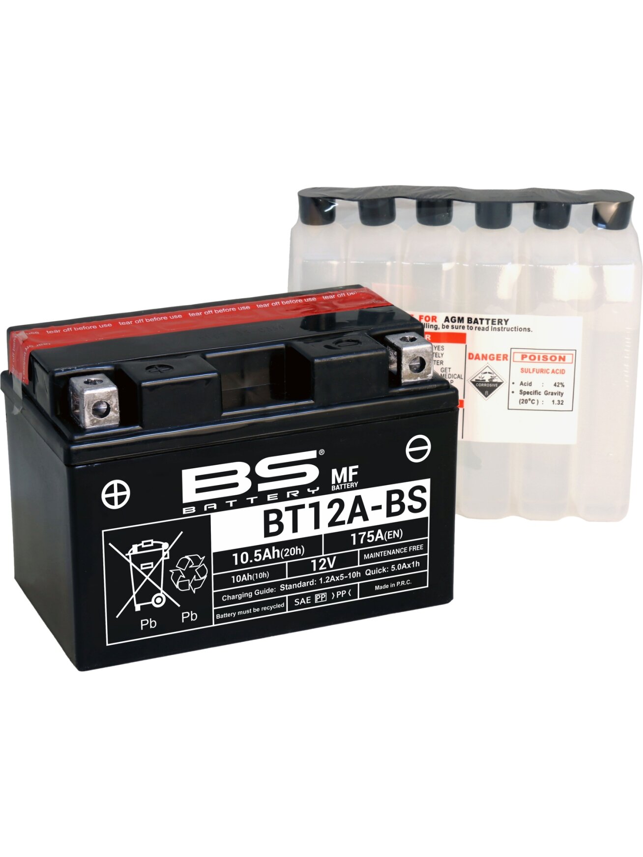 BS Battery BT12A-BS MF (cp) Maintenance Free