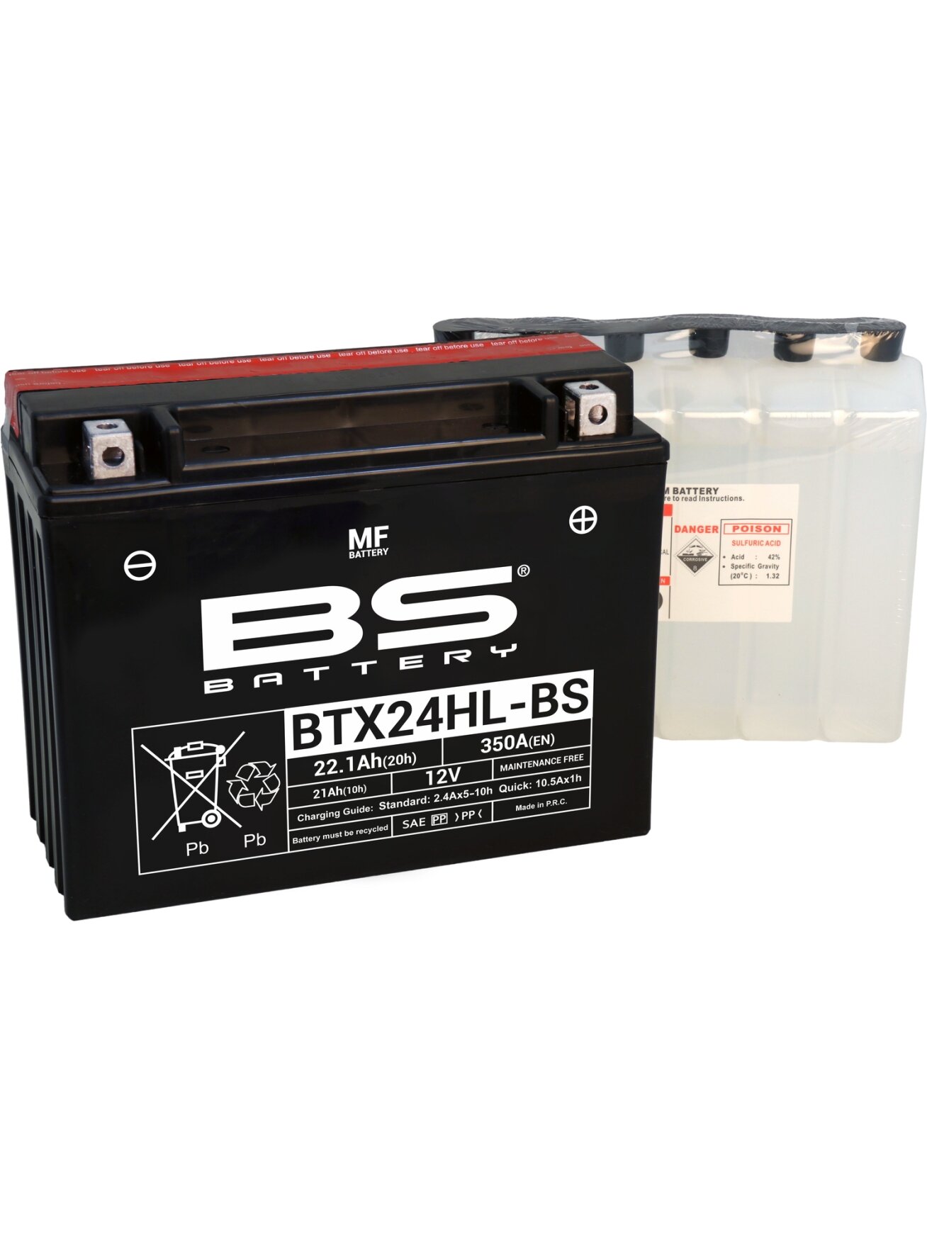 BS Battery BTX24HL-BS MF (cp) Maintenance Free