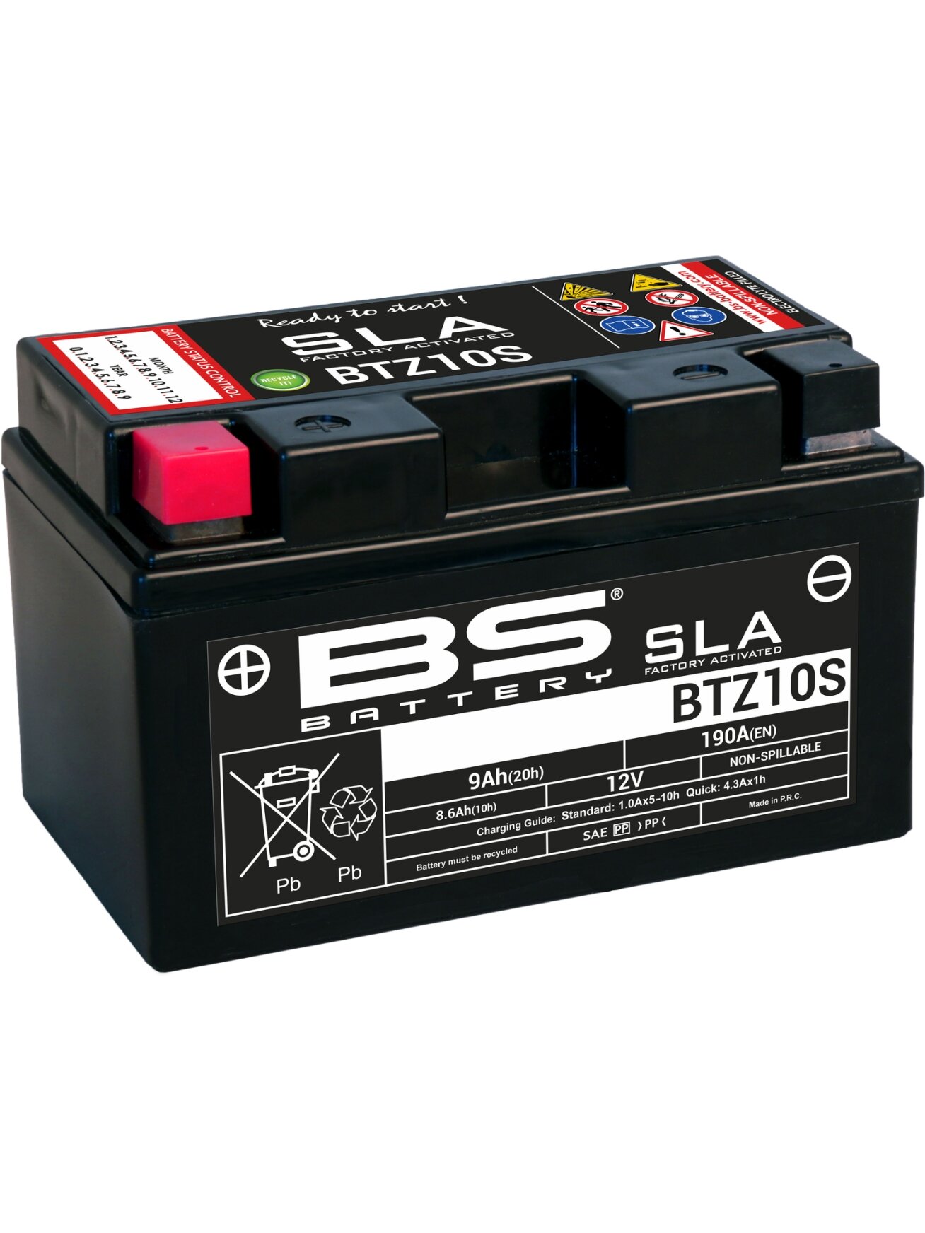 BS Battery BTZ10S (FA) SLA - Sealed & Activated