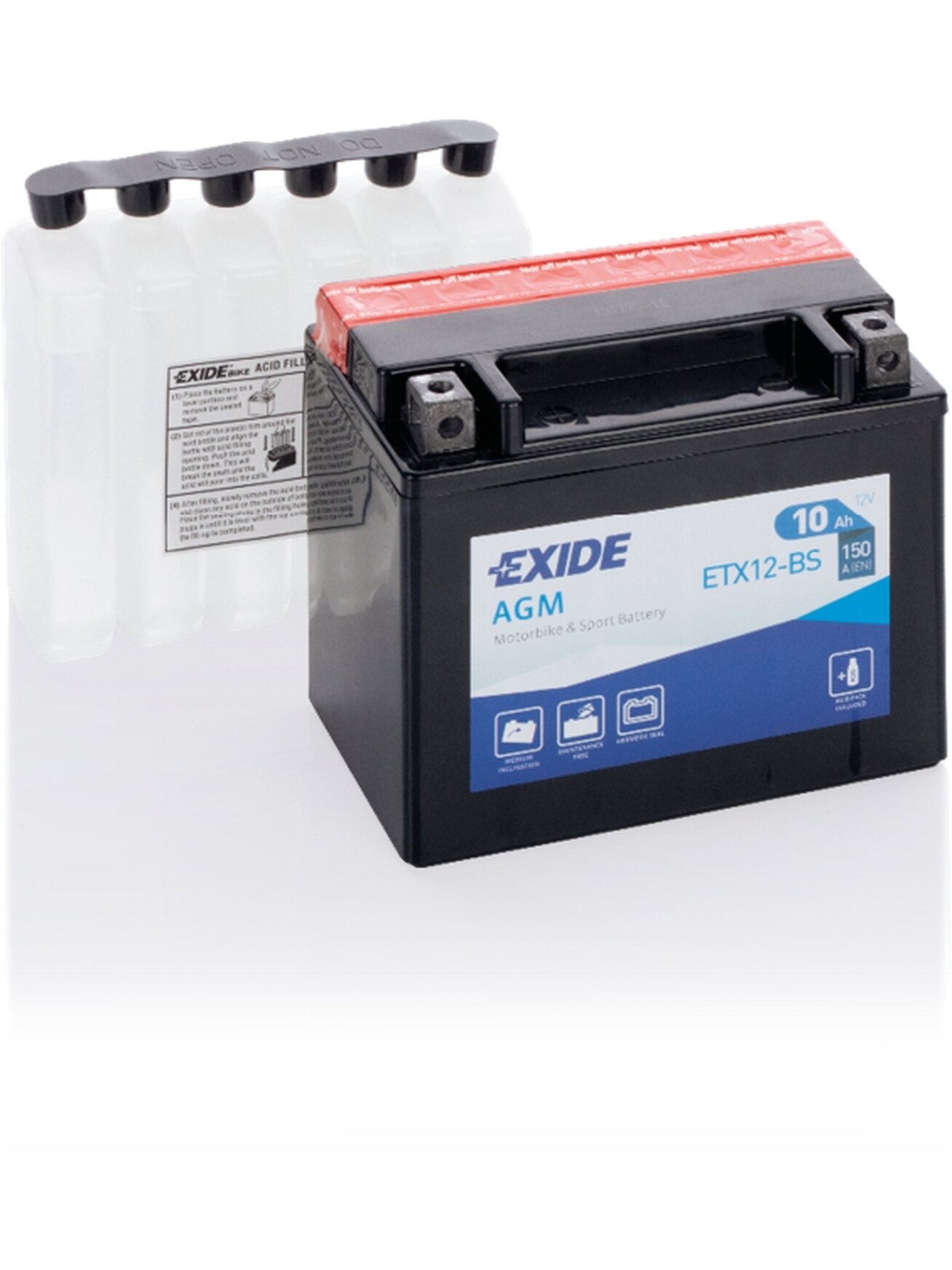 Exide battery ETX12-BS