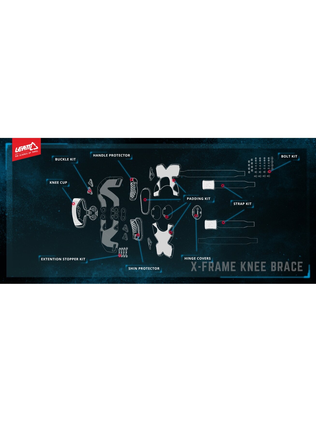 Leatt Knee Brace X-Frame Pair 1 Leatt Knee Brace X-Frame Pair 1
