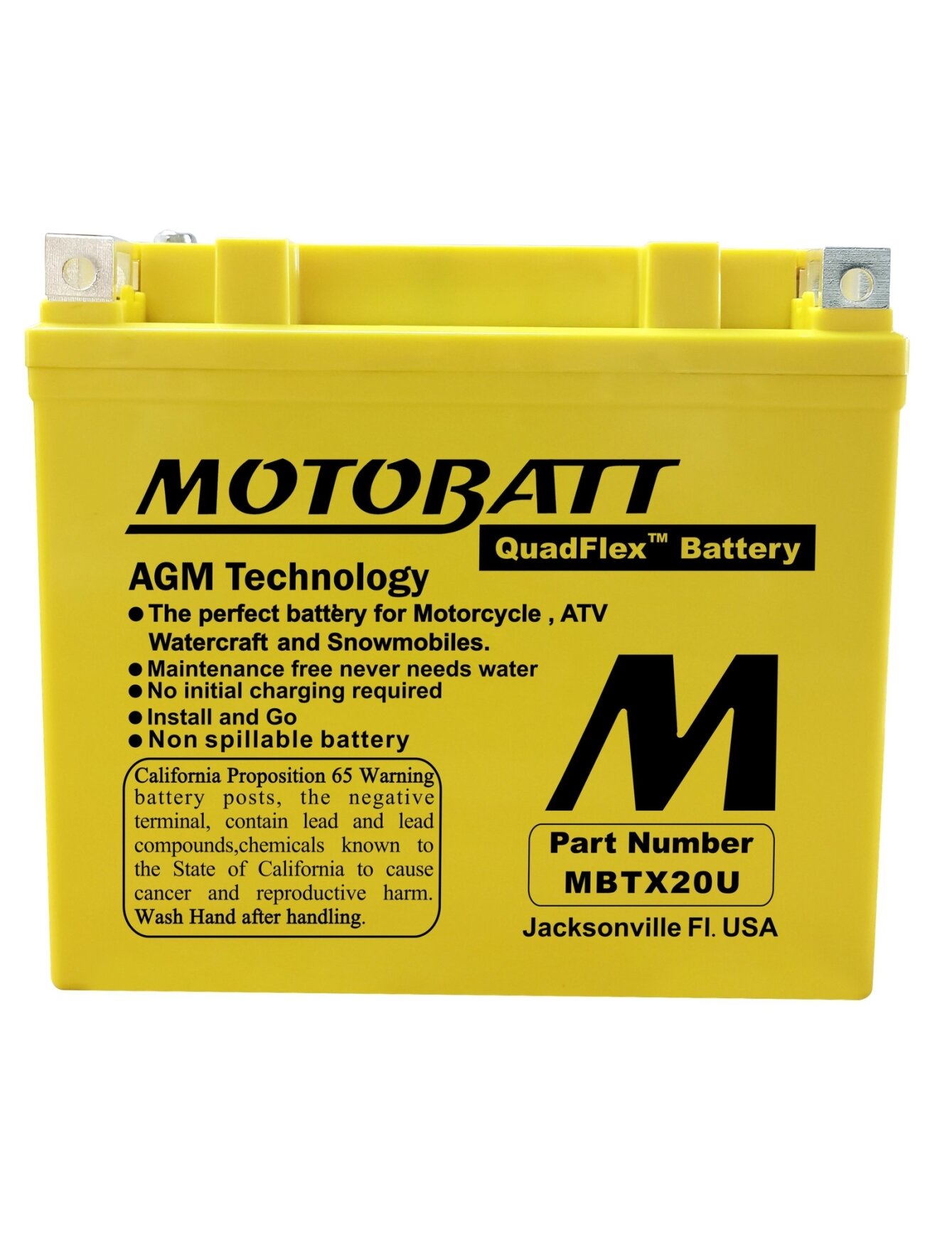Motobatt MBTX20U battery 1 Motobatt MBTX20U battery 1