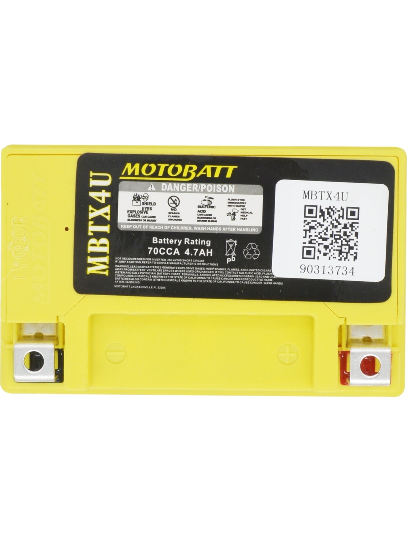 Motobatt MBTX4U battery 1 Motobatt MBTX4U battery 1