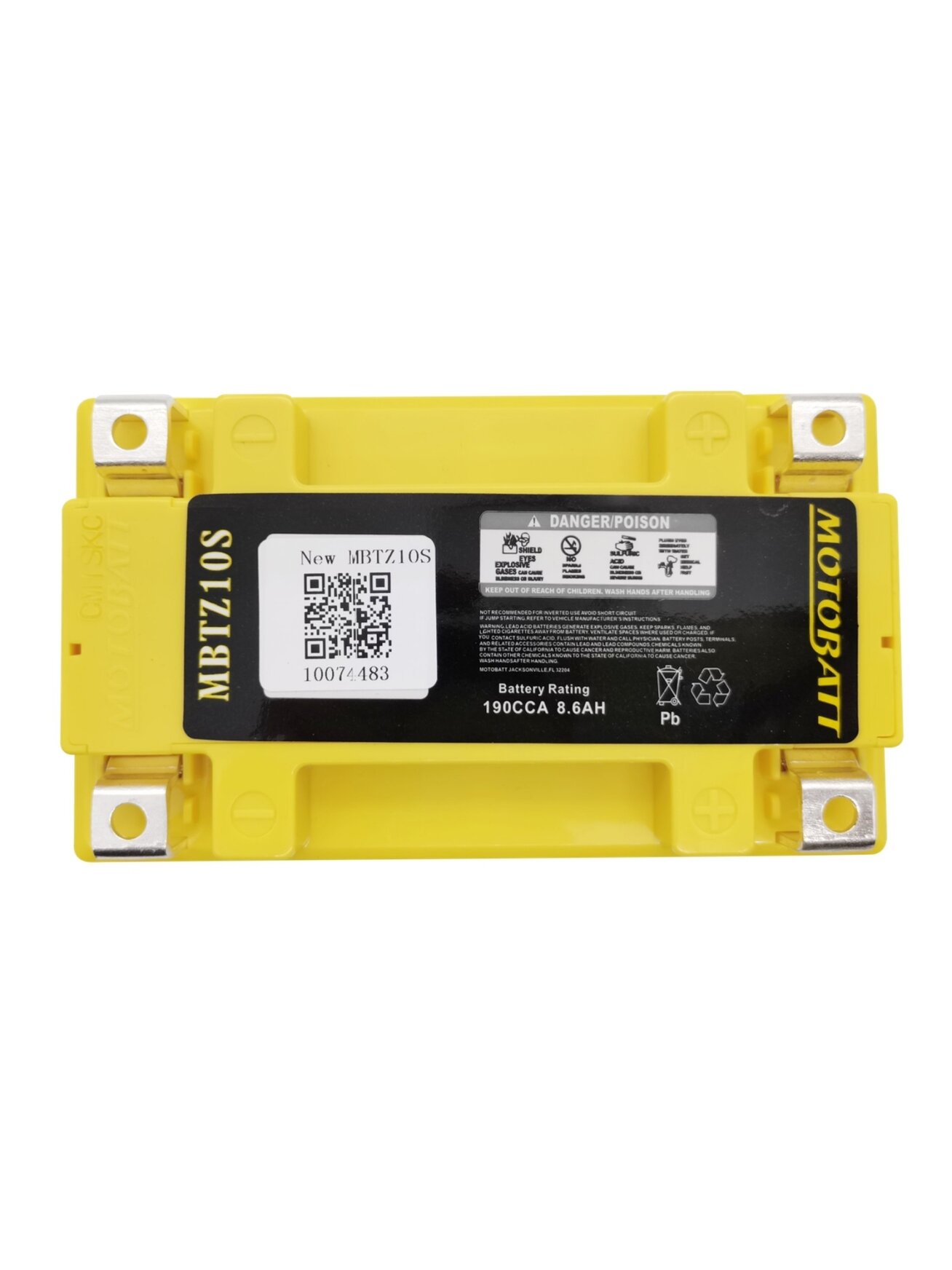Motobatt MBTZ10S battery 2 Motobatt MBTZ10S battery 2