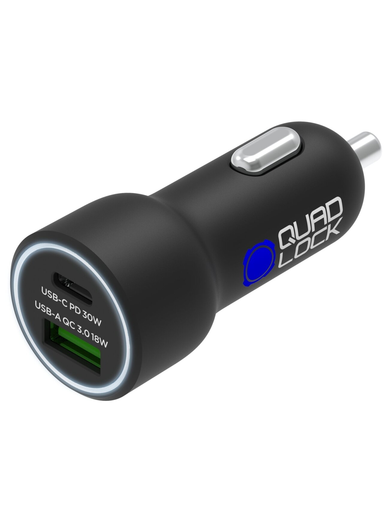 Quad Lock 48W Dual Car Charger - USB-C PD + USB-A QC3.0 Quad Lock 48W Dual Car Charger - USB-C PD + USB-A QC3.0