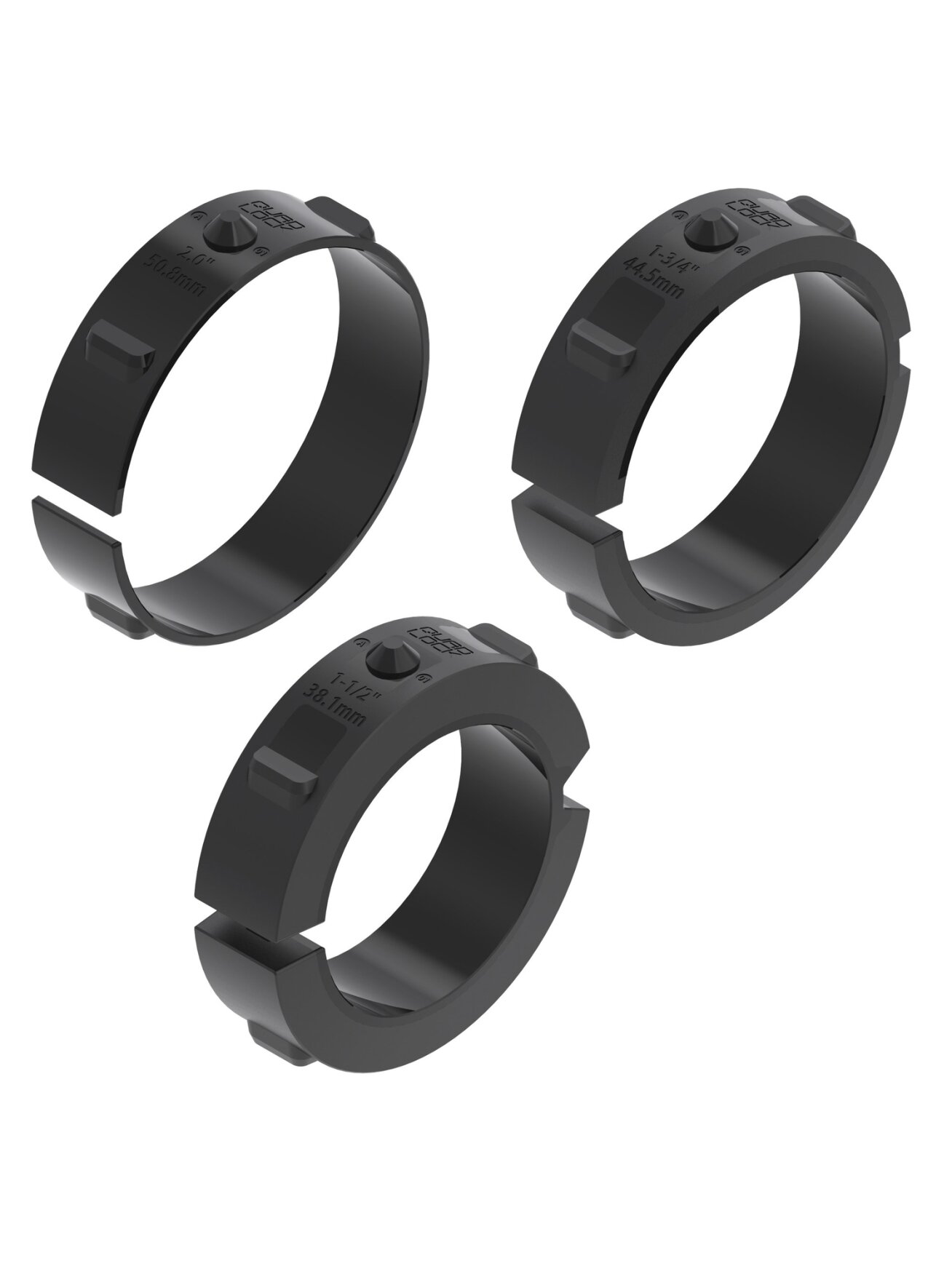 Quad Lock Replacement Bar Spacers - Motorcycle Handlebar Mount Pro Large Quad Lock Replacement Bar Spacers - Motorcycle Handlebar Mount Pro Large