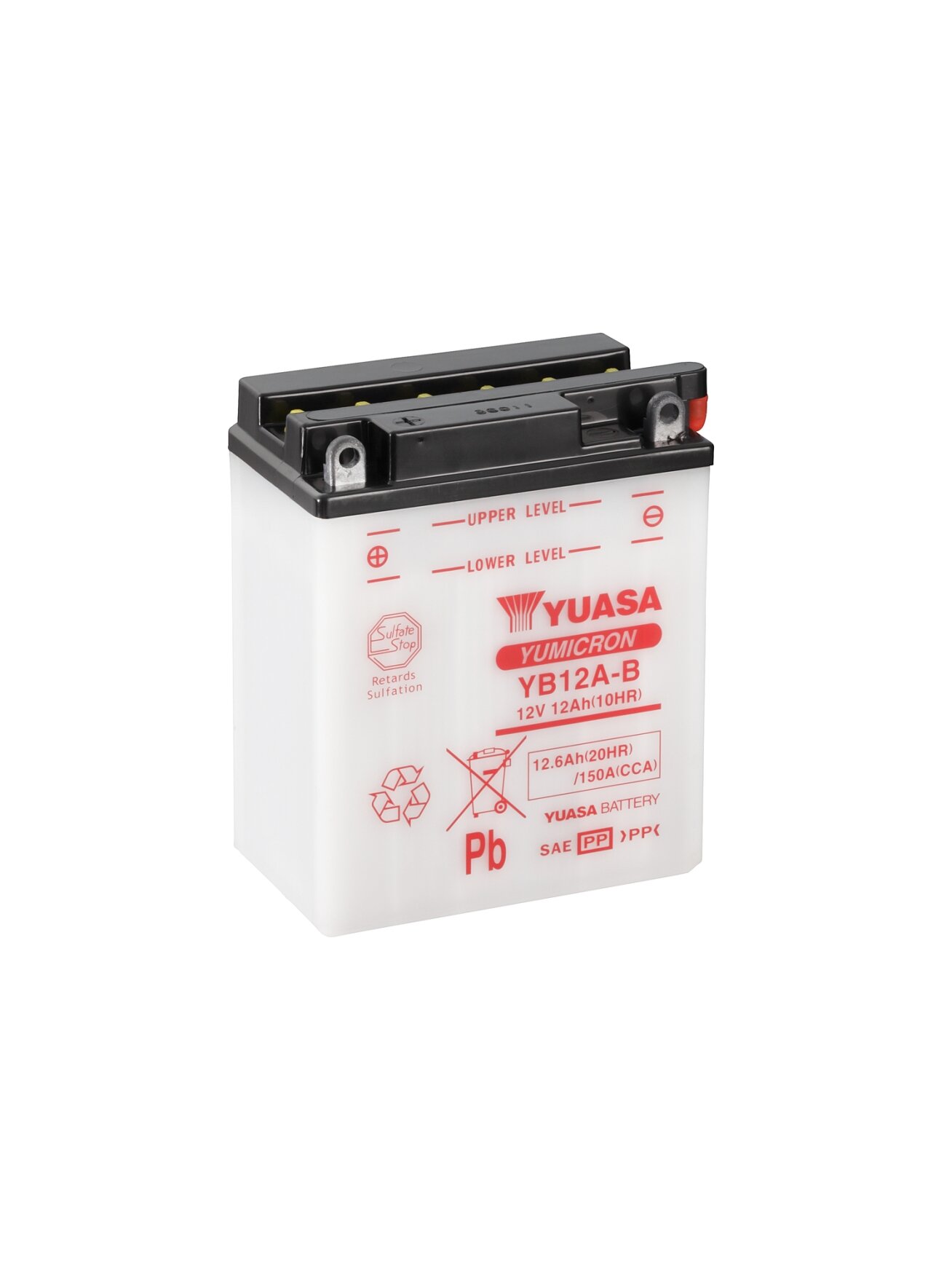 Yuasa Battery YB12A-B (cp) with acidpack (4)