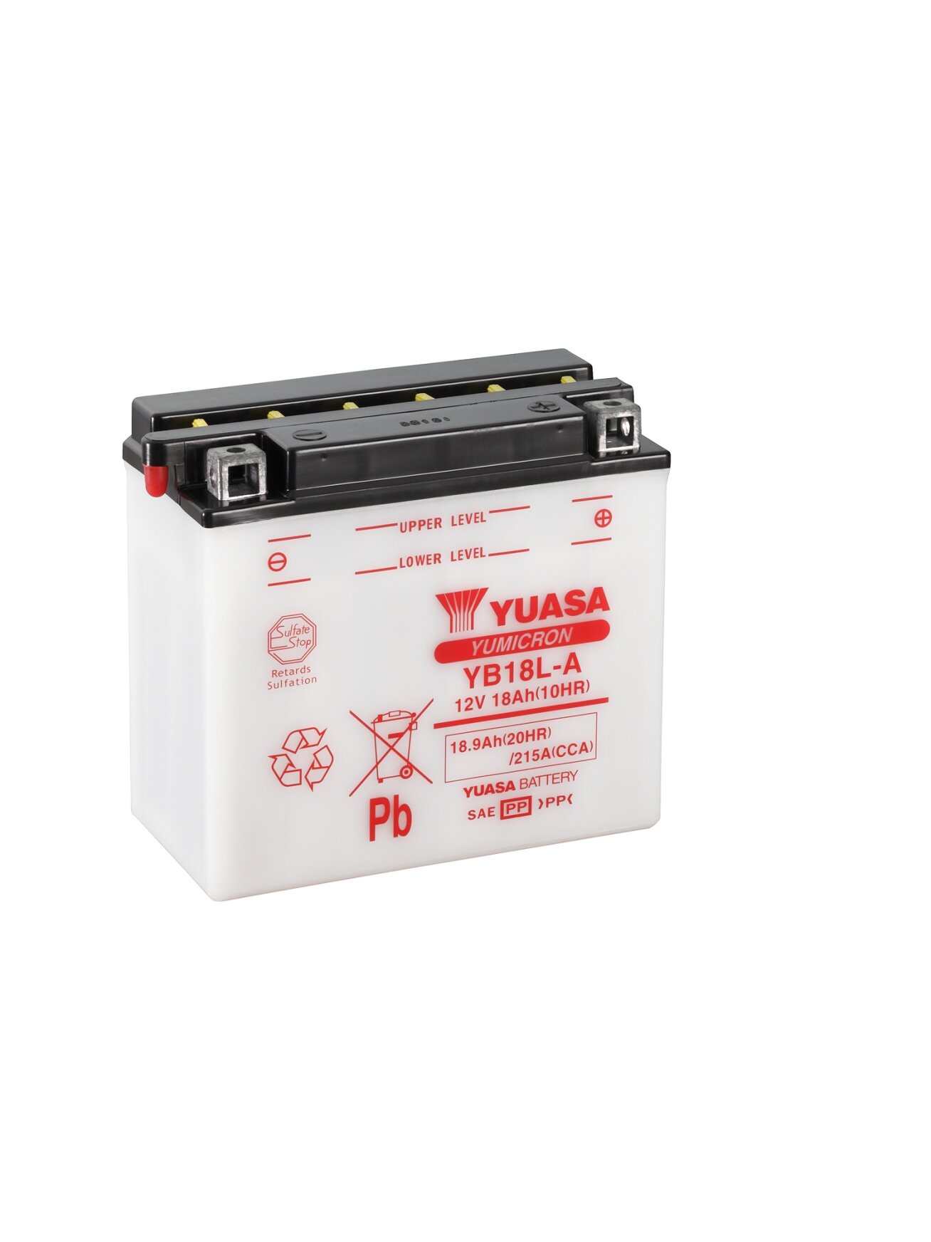 Yuasa Battery YB18L-A (cp) with acidpack (2) Yuasa Battery YB18L-A (cp) with acidpack (2)
