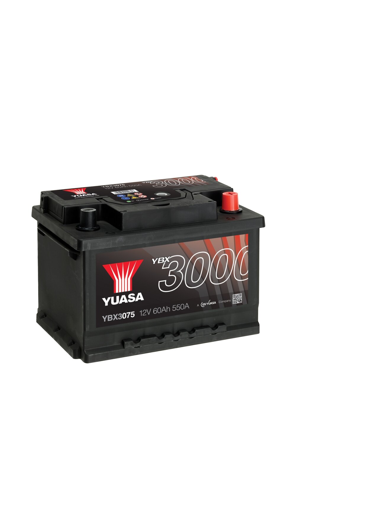 Yuasa YBX3075 12V 60Ah 550A SMF Battery Note: Pallet cargo (18) Yuasa YBX3075 12V 60Ah 550A SMF Battery Note: Pallet cargo (18)