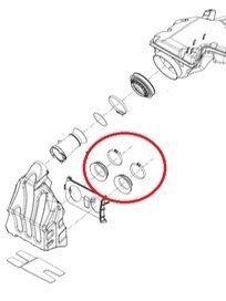 Sno-X Air intake adapter Ski-Doo Etec 600/800 1