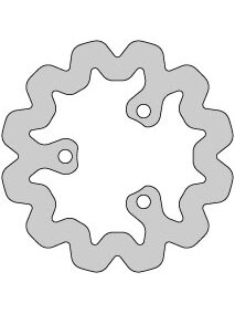 Delta Braking Brake disc, Rear, Ø180mm, Aprilia / Derbi Senda / Gilera / Rieju