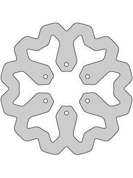 Delta Braking Brake disc, Rear, Ø220mm, Derbi Senda DRD