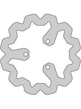 Delta Braking Brake disc, Rear, Ø220mm, Aprilia RX,SX / Derbi Senda