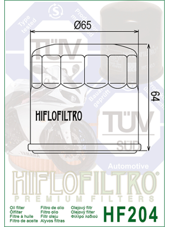 HiFlo oil filter HF204C Chromed 1 HiFlo oil filter HF204C Chromed 1