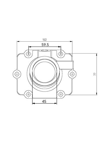 Kimpex Carburator flange Polaris 1