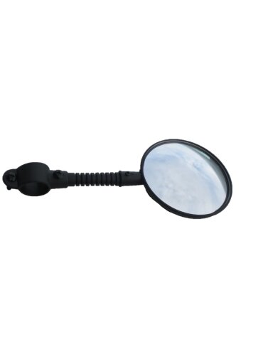 Tec-X Mirror Right/Left Universal Black Wide angle Clamp-type Bendable-arm