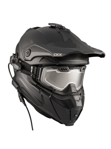 CKX Helmet + Goggles with electric lens TITAN Matt black