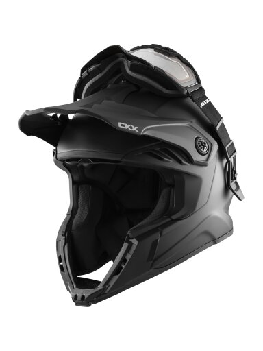 CKX Helmet + Goggles with electric lens TITAN Airflow Matt black