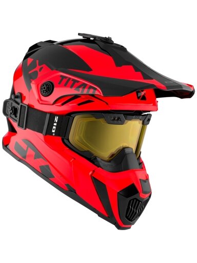 CKX Helmet + Goggles TITAN Airflow Extra Red