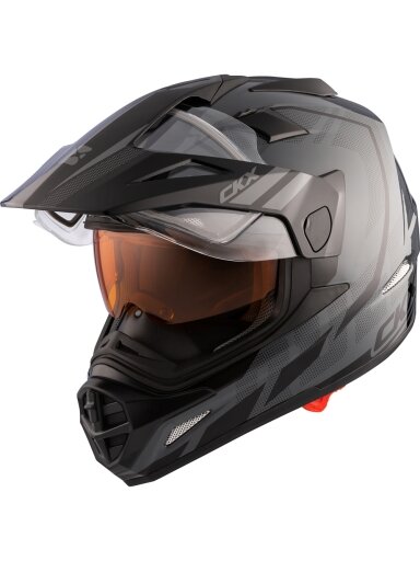 CKX Helmet QUEST RSV Moosek w electric visor Grey