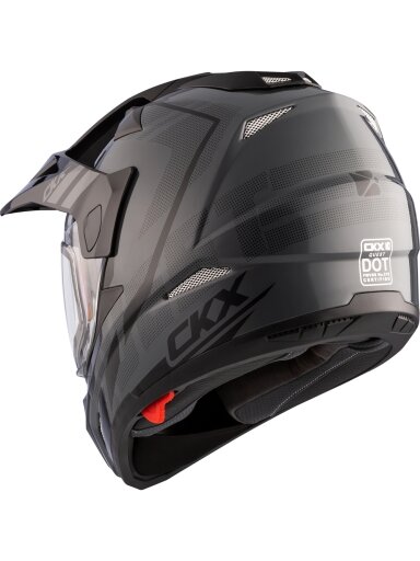 CKX Helmet QUEST RSV Moosek w electric visor Grey