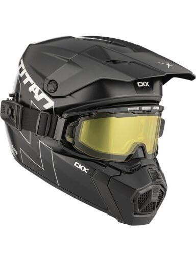CKX Helmet Titan AMS Matt Black + Goggles
