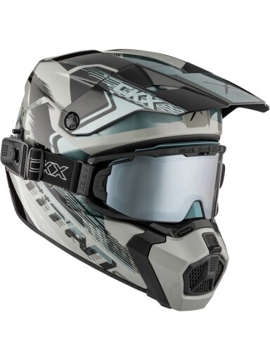 CKX Helmet Titan AMS Concordia Grey Gloss + Goggles