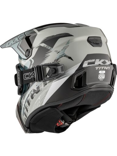 CKX Helmet Titan AMS Concordia Grey Gloss + Goggles