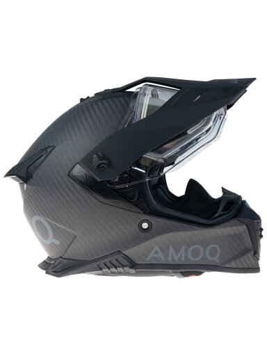 AMOQ Recoil Electric visor Carbon ADV helmet Blackout