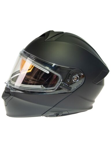 Timeless Flake Modular Snowmobile helmet, mattblack