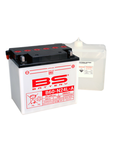 BS Battery B60-N24L-A (cp) Conventional Dry charged