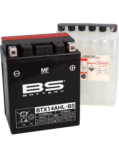 BS Battery BTX14AHL-BS MF (cp) Maintenance Free